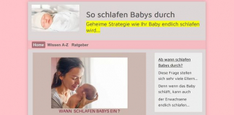 So schlafen Babys durch -  Ratgeber für besserem Babyschlaf